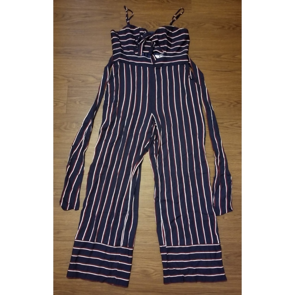 Bardot Navy Blue Jumpsuit NWT Size 10 Large L